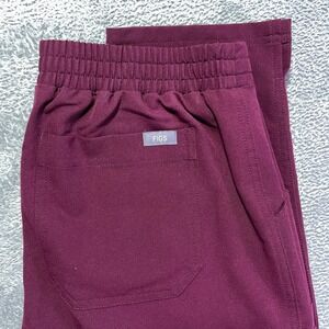 FIGS Technical Collection XS‎ Petite Burgundy Scrub Women's Pants Drawstring